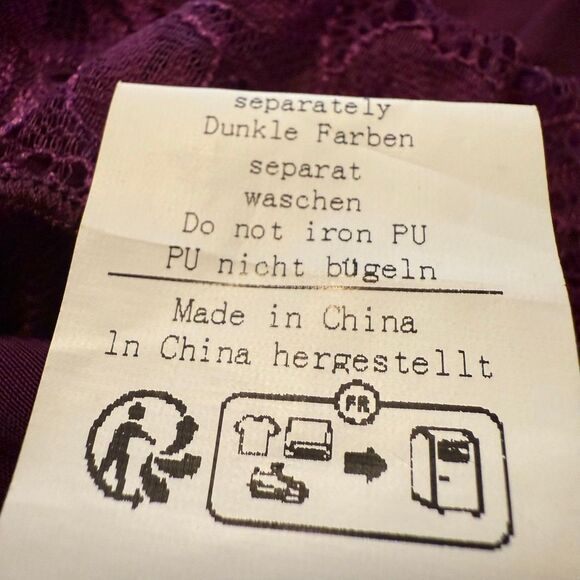 Scarlet Darkness Burgundy Satin Corset Short Sleeve Victorian Blouse Size M - Picture 14 of 16